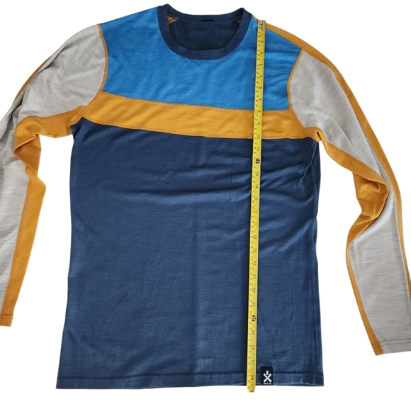 BULA Retro merino wool crew Colorblock Thermal Shirt - Picture 5 of 8